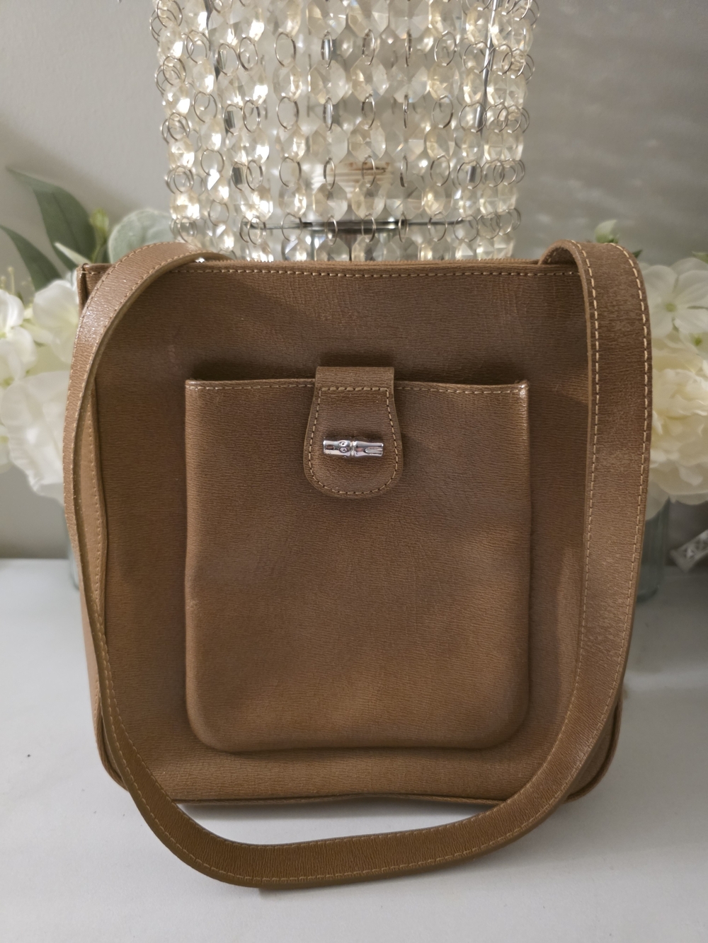 Longchamp Brown Crossbody Shoulder Bag